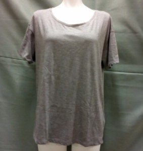 TOPSHOP・トップショップ VISCOSE SCOOP TEE 春 夏 トップス レディース Tシャツ 半袖  カットソー Mサイズ お洒落 グレー インナー 無地