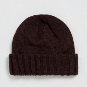 「TOPMAN・トップマン」BLK/RED  SNP BYLE BEA 帽子 メンズ ニット帽 冬用 ブラック/レッド 送料無料 横幅約19cm カジュアル 人気 おすす