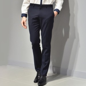 「TOPMAN・トップマン」NAVY TXT SKNY TRS ボトムス メンズ スラックス 送料無料 ネイビー 30R/34R/32S/34Sサイズ スキニー 人気 おすす