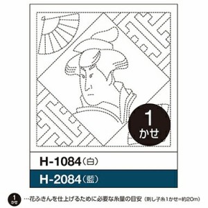 オリムパス　日本文化柄花ふきん　布パック　浮世絵美人画　（藍）　H-2084