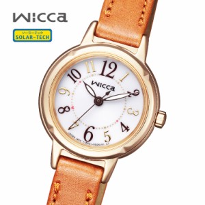 CITIZEN wicca シチズン ウィッカ ソーラーテック KP3-627-10 カーフ革  5気圧防水 光発電約6ヶ月 腕時計 ウォッチ ウオッチ