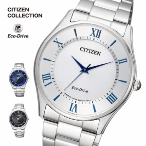 CITIZEN シチズンコレクション エコ・ドライブ 薄型 BJ6480-51B BJ6480-51L BJ6480-51E 光発電 約6ヶ月 5気圧防水 シンプルアジャスト 日