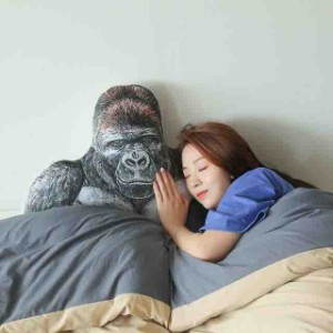  ぬいぐるみ ゴリラ 猿 サル 動物 抱き枕 腕枕 おもちゃ 玩具 かわいい ギフト 子供 誕生日 プレゼント 45*90cm