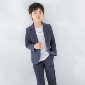 新作 子供服 入学式 スーツ 男の子 キッズ ワイシャツ ブレザー ズボン 蝶ネクタイ フォーマル  卒業式 スーツ入園式 4点セット