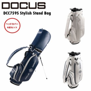 ドゥーカス DOCUS Stylish Stand Bag スタイリッシュ スタンド キャディ バッグ 9型 6口 ゴルフ  ヘッドカバー付き DCC759S