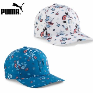 プーマ ゴルフ キャップ メンズ P 帽子 PUMA GOLF テックP フローラルプリンテッド キャップ  025435 正規品