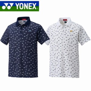 YONEX ヨネックス ゴルフ ベリークール ドライマッハ メンズ ポロシャツ 総柄プリント 半袖 シャツ スポーツ GWS1161 正規品