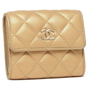 数量は多い CHANEL マトラッセ レザー 財布 三つ折り ブラック ココ 