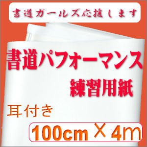 書道 書道パフォーマンス用練習紙 100cm×4m 20枚 P-3 | 書道パフォーマンス用品 書道用紙 書道用品