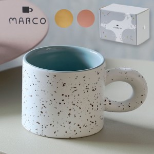 マグカップ おしゃれ かわいい 陶器 電子レンジ対応 コップ 食洗機対応 ぽってり持ち手のマグカップ MARCO（マルコ）