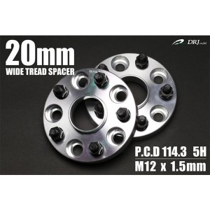 トヨタ クラウン アスリート 17系 ワイドトレッドスペーサー 114.3 5H M12*1.5 「TB20mm 2枚」 ハブセントリック付