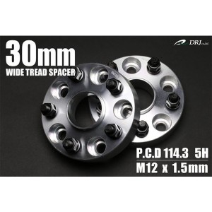 トヨタ エスティマ R50/55 ワイドトレッドスペーサー 114.3 5H M12*1.5 「TB30mm 2枚」 ハブセントリック付