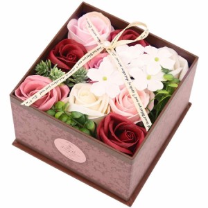 九州フラワーサービス お花のカタチの入浴剤 アンティークボックス バロック ロマンティックモーブ 773228