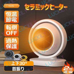 【過熱保護＆転倒オフ】電気ストーブ 電気ヒーター 380w ミニ 卓上 温風 足元 首振り セラミックファンヒーター 静音 節電 持ち運び おし