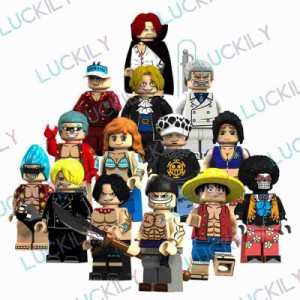 【14点セット】即納 LEGO互換品 ミニフィグ ワンピース風 ブロックおもちゃ 組立おもちゃ ミニフィギュア 漫画 アニメグッズ プレゼント 