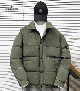 STONE ISLAND 新しいフェイク2ピース90＃ホワイトダックダウンジャケットジャケット