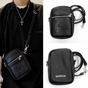 Chrome Hearts クロムハーツ本革テイクカメラバッグトレンドサッチェルメンズとレディースストリートショルダーバッグ