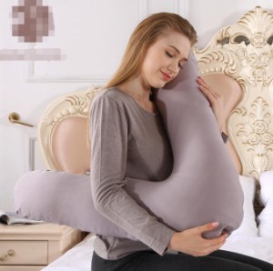抱き枕 妊婦  V字型の妊娠枕 マタニティ 腰枕 横向き寝 取り外しできカバーが付きカバー洗える