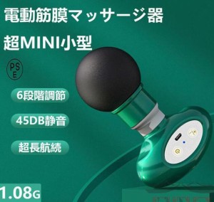 筋膜リリース ガン 電動マッサージ器 小型 6調節調節可能 タッチスクリーン 8000回転 肩こり 足 腰 背中 全身 女性 男性 軽量 静音