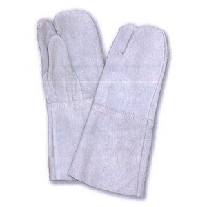 【床革製手袋】 牛床革3本指塗装用　8301-7　サイズ：フリー　※代引き不可※【NB】