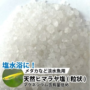 メダカ　金魚　淡水魚用　 天然ヒマラヤ塩(粒状 3-5mm)　【300g】　 ヒマラヤソルト　塩水浴 めだか 金魚　淡水魚　 観賞魚【DBP】