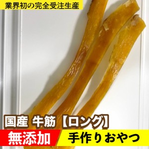 犬 おやつ 無添加 手作りおやつ　国産　牛筋【ロング】　200g　牛筋　牛アキレス同等の硬さ　松坂牛　犬　おやつ　メール便送料無料【DBP