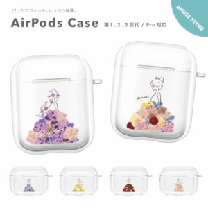 AirPods Pro ケース カバー エアーポッズ プロ ケース アクセサリー シンプル 透明 保護 ソフト カバー 第1世代 第2世代 第3世代 対応 Ap