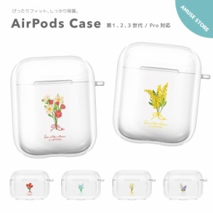 AirPods Pro ケース カバー エアーポッズ プロ ケース アクセサリー シンプル 透明 保護 ソフト カバー 第1世代 第2世代 第3世代 対応 Ap