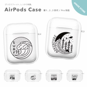 AirPods Pro ケース カバー エアーポッズ プロ ケース アクセサリー シンプル 透明 保護 ソフト カバー 第1世代 第2世代 第3世代 対応 Ap