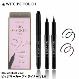 Witch’s Pouch ウィッチズポーチ ビッグマーカー アイライナー V3.0 全2色 速乾 密着 極細ブラシ マット 韓国コスメ ASLEEH メイク 化粧