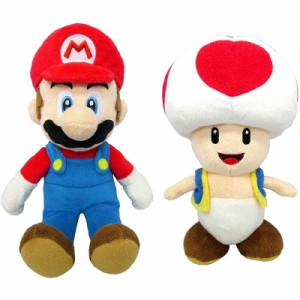 【 まとめ買い 2種セット 】 ぬいぐるみ スーパーマリオ キノピオ Sサイズ マリオ グッズ 誕生日プレゼント 子供 おもちゃ 男の子 女の子