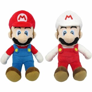 【 まとめ買い 2種セット 】 ぬいぐるみ スーパーマリオ ファイアマリオ Sサイズ マリオ グッズ 誕生日プレゼント 子供 おもちゃ 男の子 