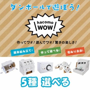 WOW ダンボール工作 5種 選べる ハコモ hacomo ペーパークラフト キット クリスマス 工作キット 小学生 工作 キット 知育 おもちゃ 誕生