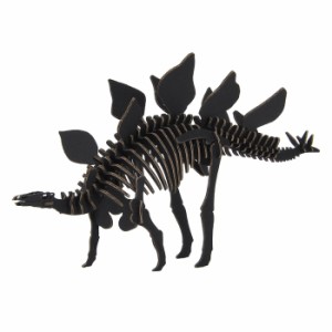ステゴサウルス BLACK 恐竜 ハコモ hacomo ペーパークラフト キット クリスマス 工作キット 小学生 工作 キット 知育 おもちゃ 誕生日プ