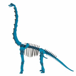 ブラキオサウルス BLUE 恐竜 ハコモ hacomo ペーパークラフト キット クリスマス 工作キット 小学生 工作 キット 知育 おもちゃ 誕生日プ