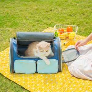 ペットバッグ ショルダーバッグ キャリーバッグ ペット用品 小型 ネコ 小犬 折り畳み式 持ち運び 外出 旅行 通院 お出かけ
