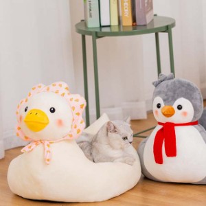 ペットベッド ペットハウス ペット用ベッド 犬ベッド 猫ベッド かわいい アヒル ペンギン 40*35cm