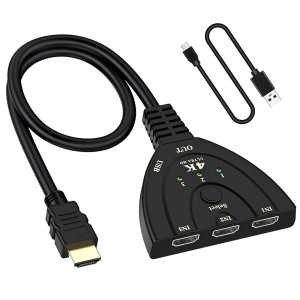 Chayoo HDMI 切り替え器 3入力1出力 分配器 HDMI av セレクター hdmi 増やす 方法 hdmi端子 増設 HDMIポート不足