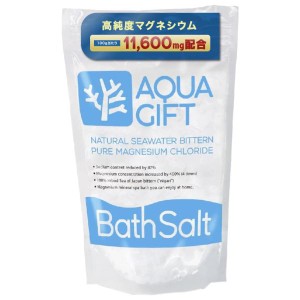 入浴剤 保湿 バスソルト AQUA GIFT アトピーラボ共同開発 国産 マグネシウム 浴用化粧品 計量スプーン付