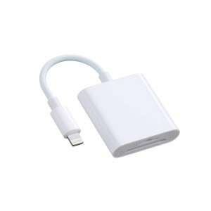 【2024最新 MFi認証製品】2in1 SDカードリーダーiPhone/iPadに適用Lightning SD/MicroSDカード iOS最新対