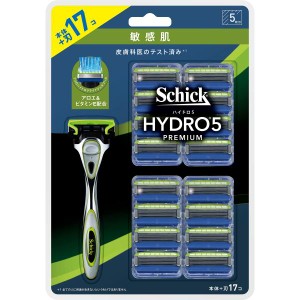 ハイドロ5プレミアム 敏感肌 クラブパック(ホルダー(刃付き)+替刃16コ) 髭剃り カミソリ