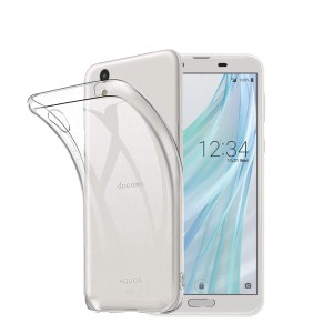 AQUOS sense2 SHV43 / Android One S5 SH-01L SH-M08 専用クリア ソフト シリコン TPU 保護ケース