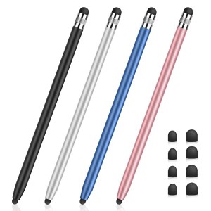 タッチペン MEKO 4本セットスタイラスペン タブレット スマートフォン ス iphone iPad Android たっちぺん イラスト ツムツ