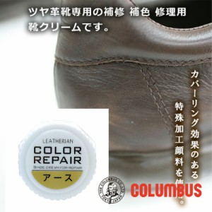 コロンブス カラーリペア アース 革 靴の傷 キズ 補修 補色用 靴クリーム 靴墨 ブーツ 革靴