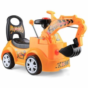 乗用ショベルカー 乗用カー 建設車両 ショベルカー 子供向け 乗り物 乗用玩具足けり 車おもちゃ 男の子 子どもおもちゃ 玩具 足こぎ 乗用