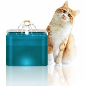 ペット給水器 猫/中小犬用水飲み器 洗いやすい 2L 静音 自動給水器 循環式 四重濾過 活性炭フィルター
