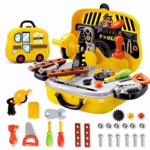 おもちゃ おままごと 大工さん 工具セット 工具おもちゃ 男の子向け 組立て 玩具 ごっこ遊び ツール工具箱 収納トランクセット 送料無料