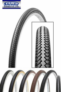 shinko シンコー 自転車 タイヤ デミングL/L SR078 黒 26x1-3/8