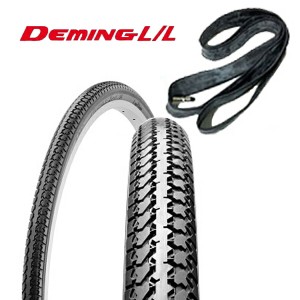 shinko シンコー 自転車 タイヤ チューブ セット デミングL/L SR078 タイヤ・チューブ巻 各1本 黒 26x1-3/8