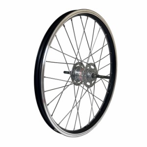 自転車用 リアホイール 20x1.50 後輪 黒 28H 内装3段 ローラーブレーキ仕様 ナット止め ヤマハ ブリヂストン 電動アシスト自転車対応 20